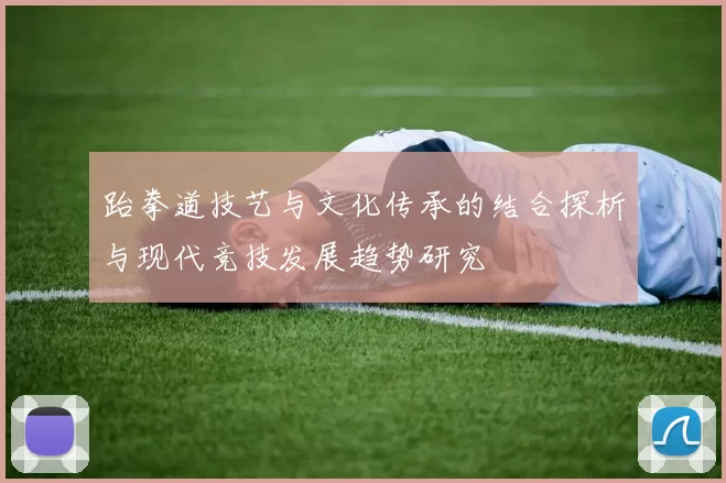 跆拳道技艺与文化传承的结合探析与现代竞技发展趋势研究
